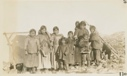 Image of Eskimo [Inuit] group at Bowdoin Harbor, women and children